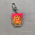 Couvrage de forme personnalisée en gros Carton Tiger Logo Acrylique Keychain